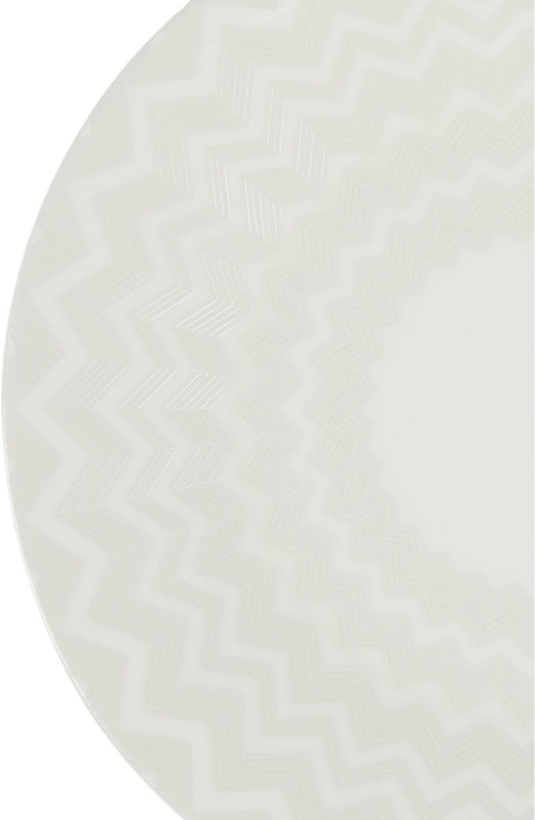 Missoni Home Zigzag White Charger Plate, Alternate, color, White
