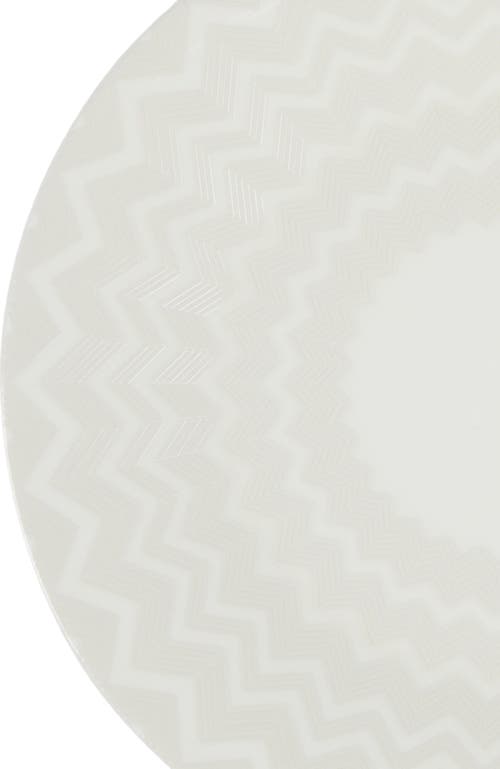 Missoni Home Zigzag White Charger Plate In White