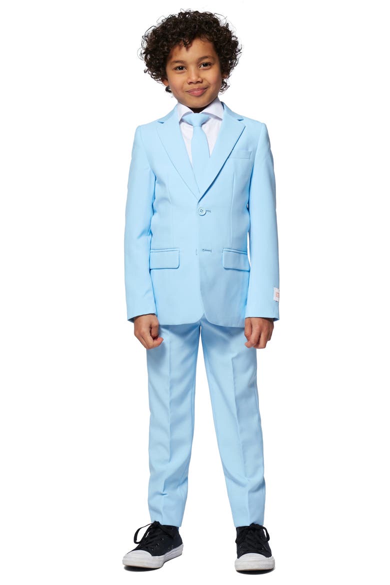 Kids' Cool Blue Two-Piece Suit with Tie video