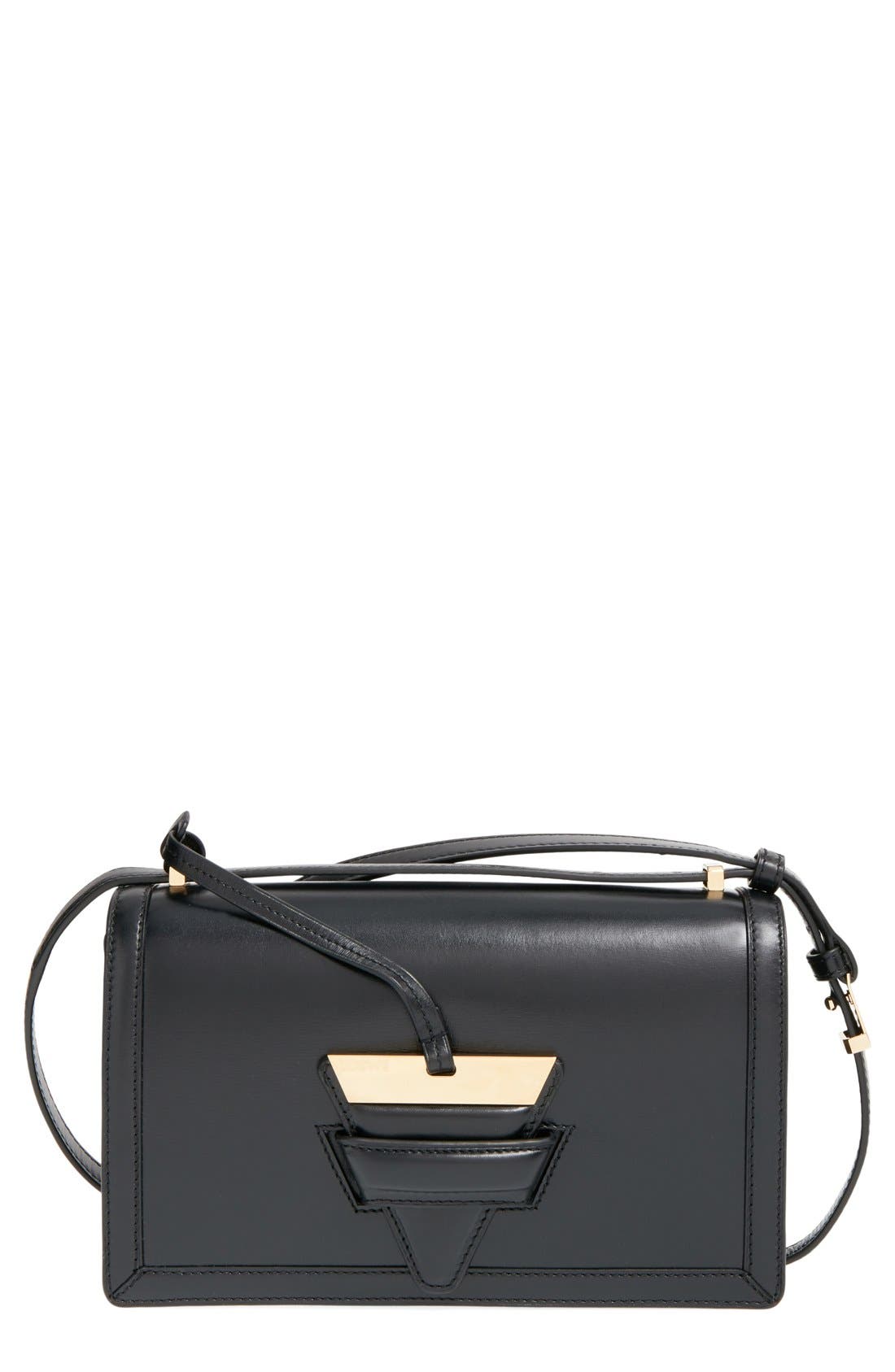 'Barcelona' Shoulder Handbag, Main, color, BLACK