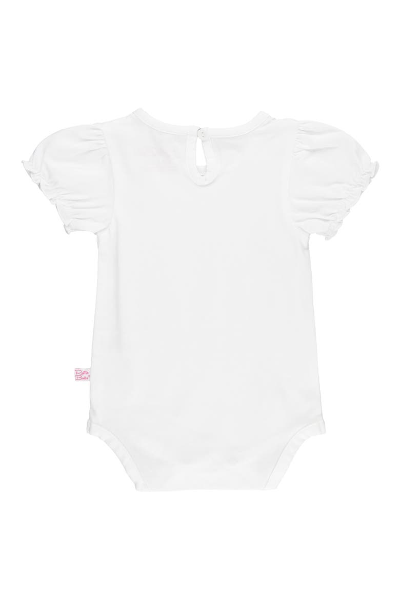 Puff Sleeve Bodysuit, Alternate, color, WHITE