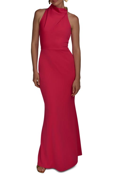 Funnel Neck Mermaid Gown