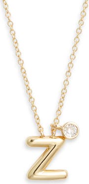 Chelsea28 Goldtone Initial Pendant Necklace