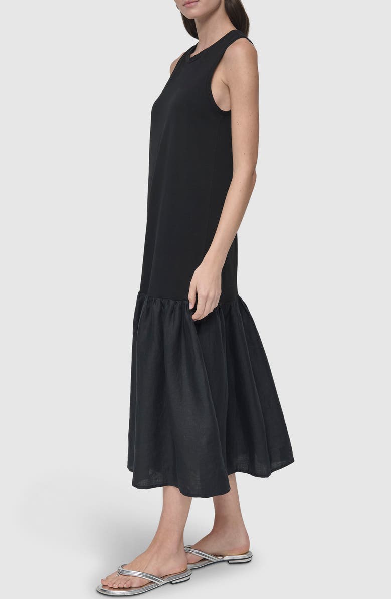 DKNY Ruffle Sleeveless Dress, Alternate, color, 