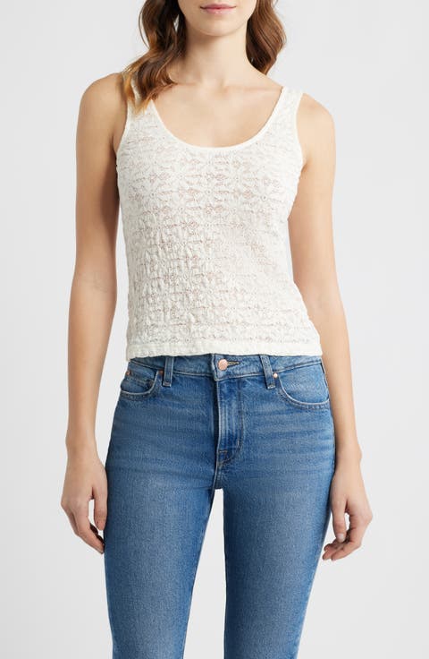 Donya Lace Scoop Neck Tank