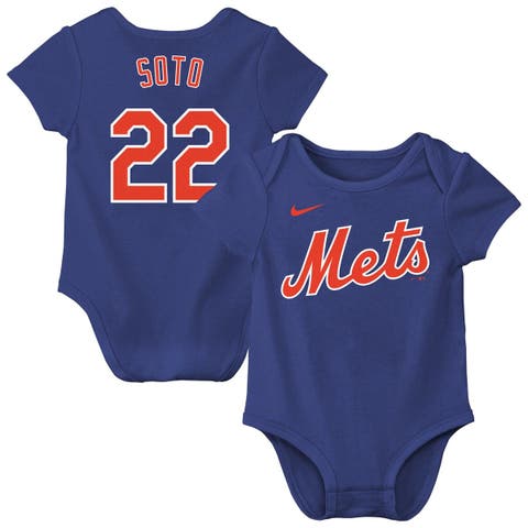 Infant Nike Juan Soto Royal New York Mets Name & Number Fuse Bodysuit