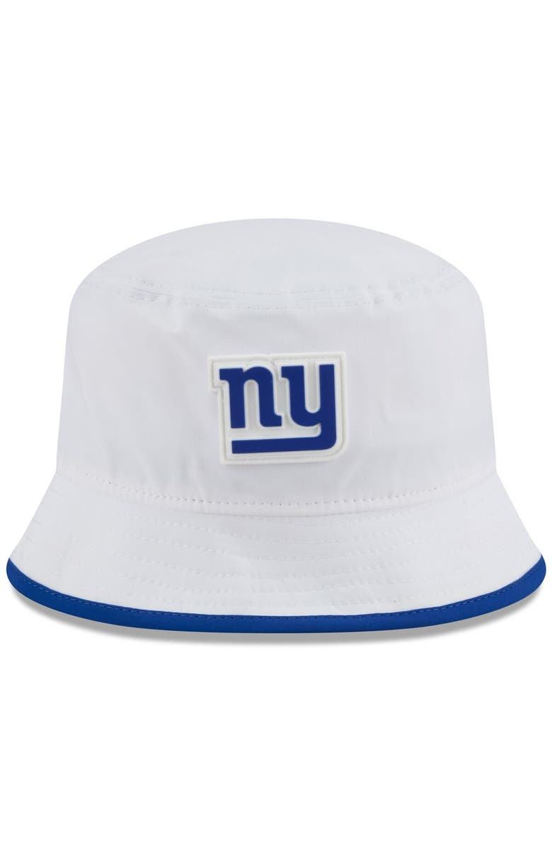 New Era Men's New Era White New York Giants 2025 NFL Training Camp Stretch Bucket Hat, Alternate, color, White