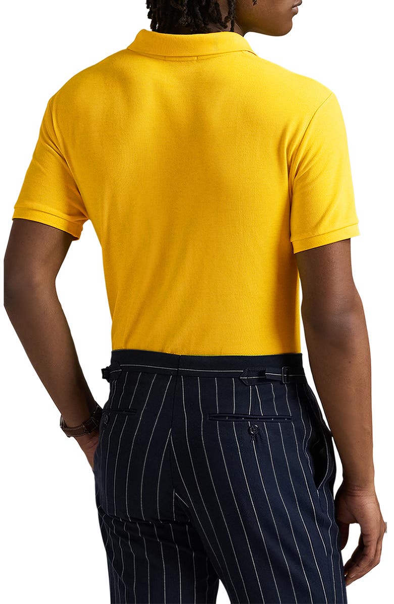 Polo Ralph Lauren The Iconic Solid Yellow Cotton Piqué Polo, Alternate, color, 