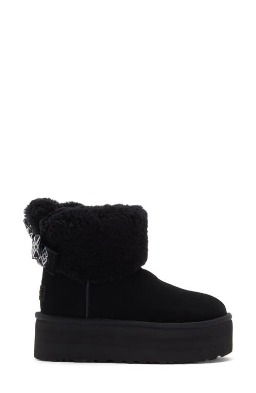 Ugg ® Classic Ultra Mini Max Curly Platform Boot In Animal Print