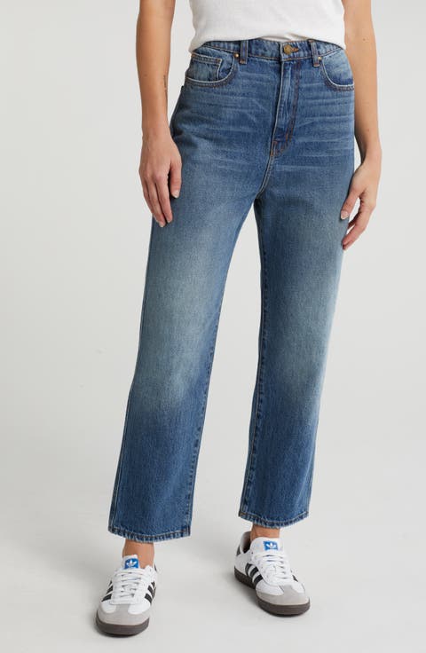 The Barrel Straight Leg Jeans (Saddle Wash)