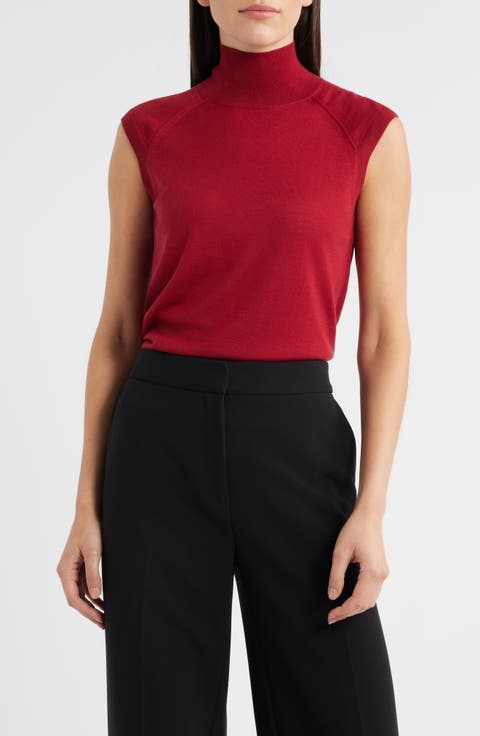 Fipini Virgin Wool Turtleneck Tank
