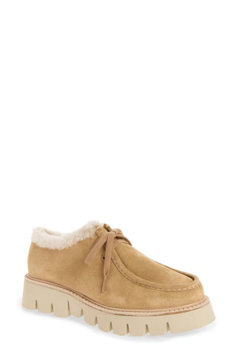 Soe Loafer with Genuine Shearling Trim
