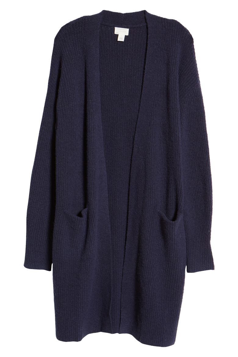 Long Cardigan, Alternate, color, NAVY PEACOAT