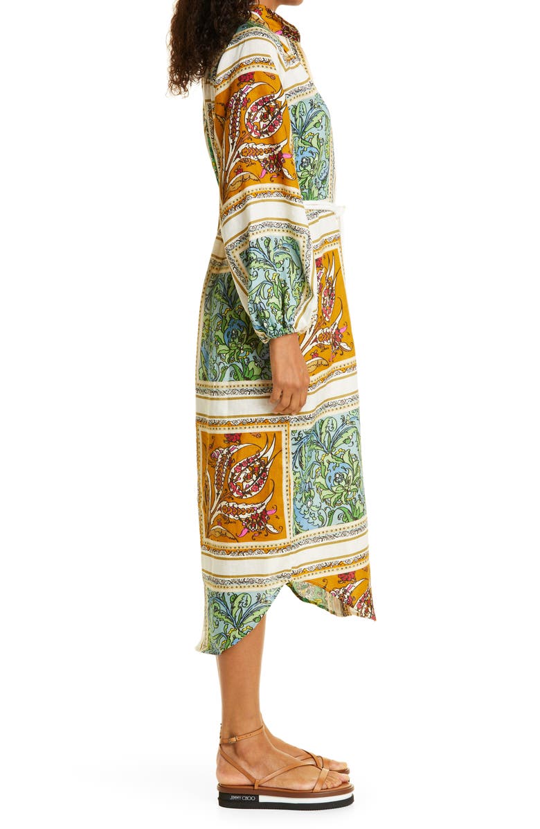 ALEMAIS Delphine Long Sleeve Linen Shirtdress, Alternate, color, 