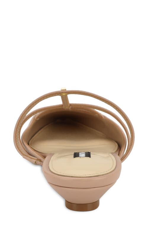 Shop Nine West Paoly Pointed Toe Flat In Light Natural