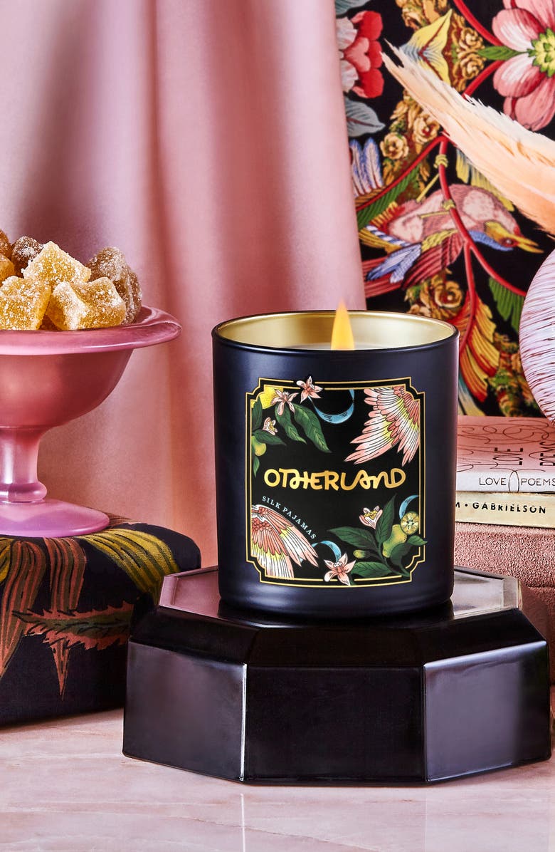 Otherland Gilded Silk Pajamas Scented Holiday Candle, Alternate, color,