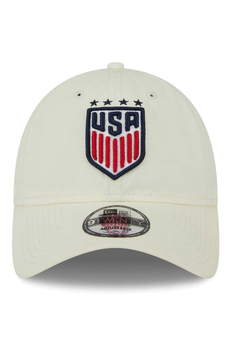 New Era Men's New Era Cream USWNT Core Classic 2.0 Adjustable Hat, Alternate, color,