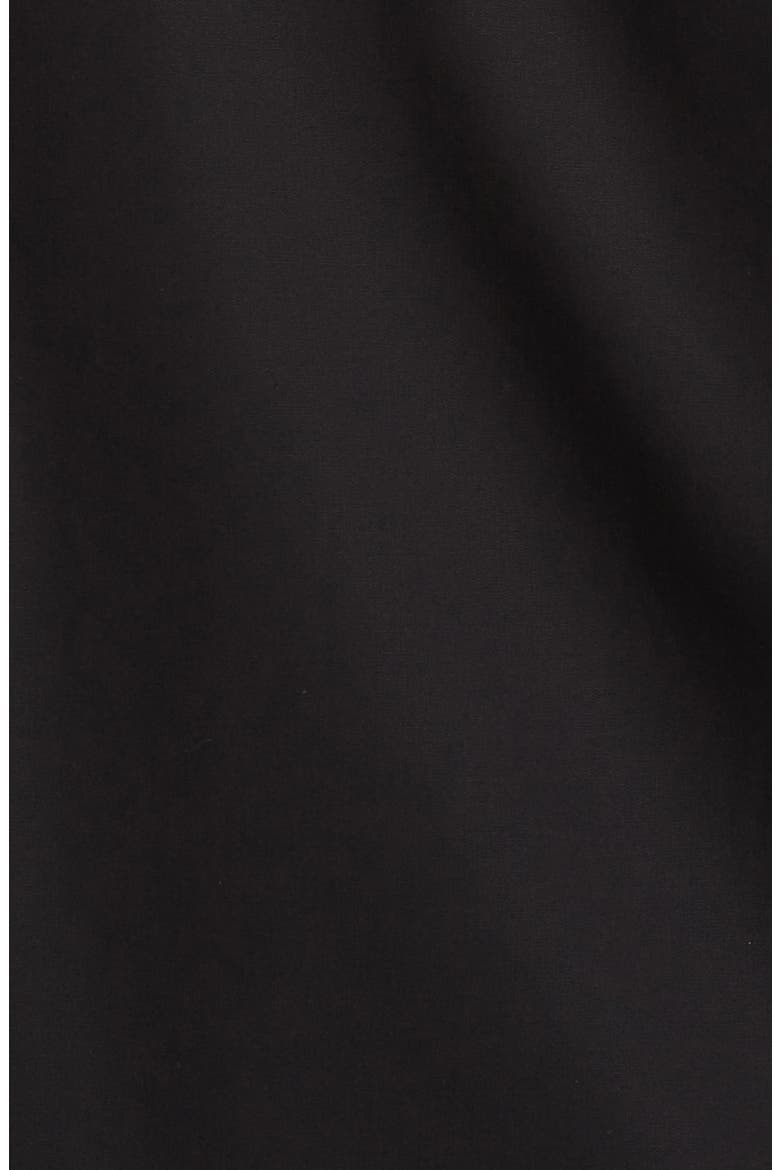 Slim Fit Non-Iron Cotton Poplin Dress Shirt, Alternate, color, BLACK