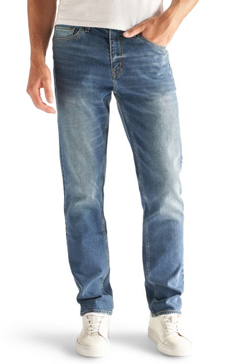 Slim-Straight Fit Performance Stretch Jeans (Ash)