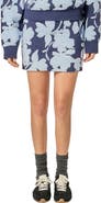 English Factory Fuzzy Flower Miniskirt