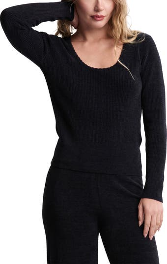 CozyChic<sup>®</sup> Ultra Lite<sup>®</sup> Scallop Scoop Neck Lounge Top