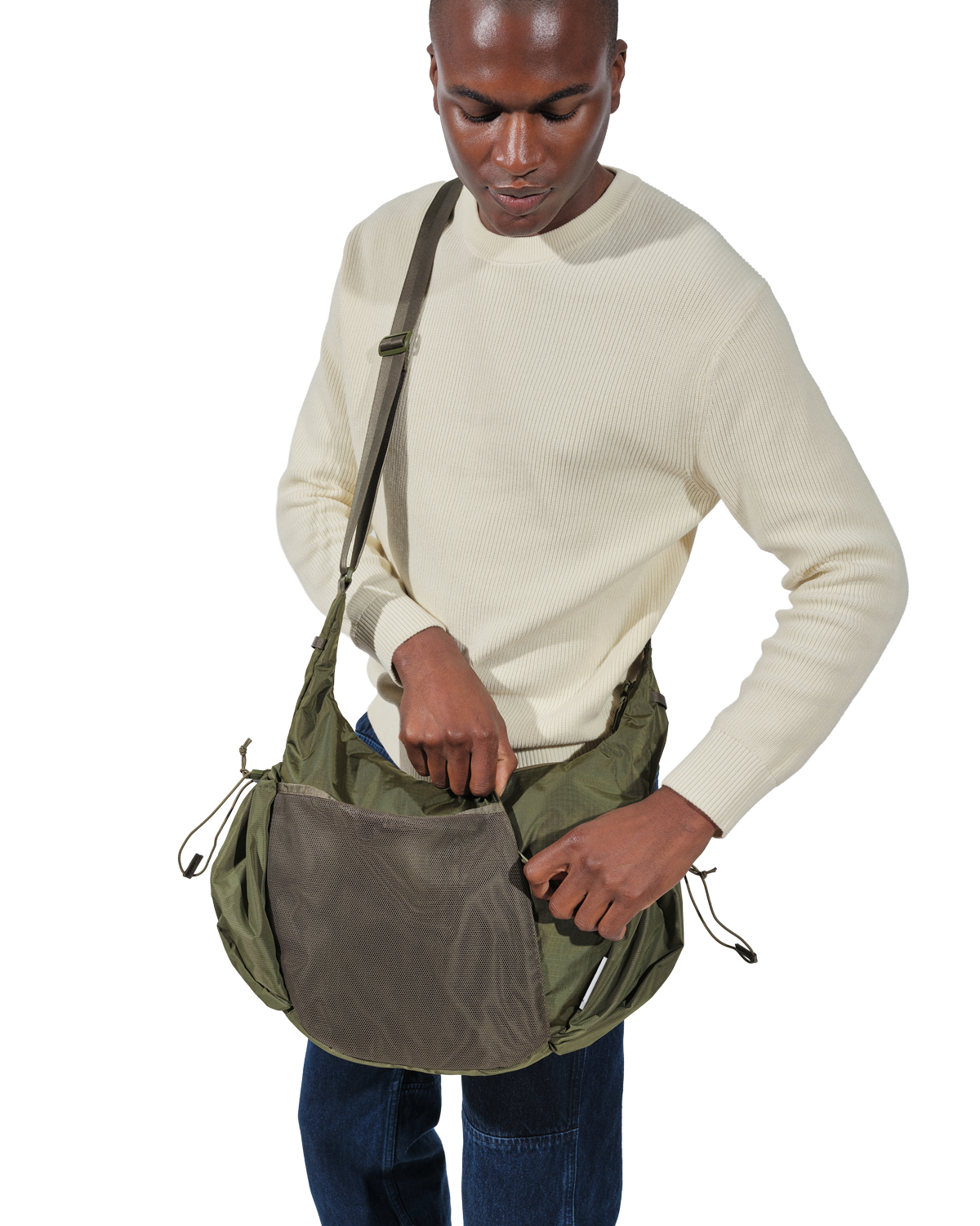 Crescent Crossbody Big 8L, Alternate, color, Olive