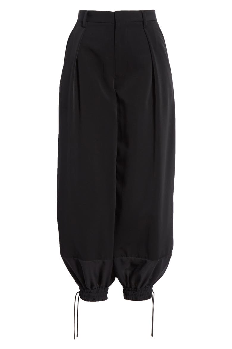 Cinch Cuff Full Leg Pants, Alternate, color, BLACK