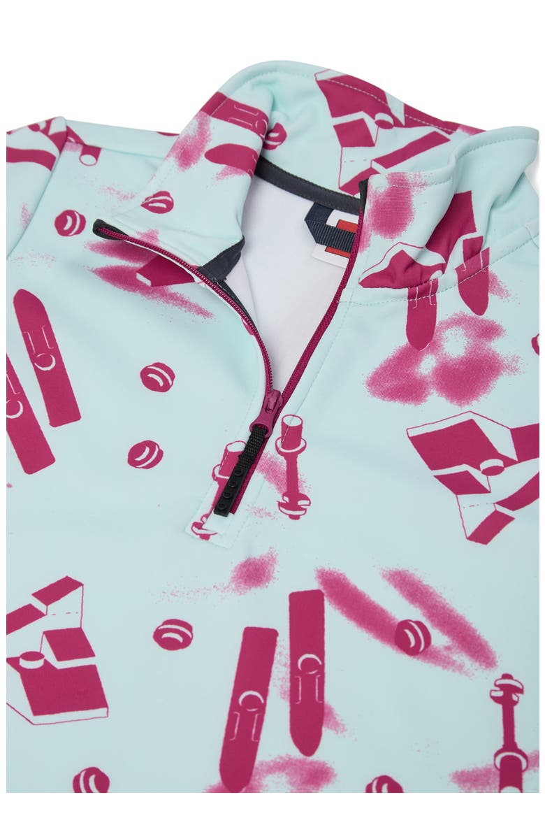 Kids' LEGO Fleece Half-Zip Pullover, Alternate, color, PINK