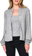 GIBSONLOOK Ruffle Accent Cardigan