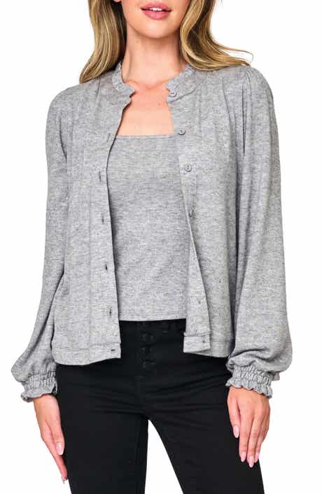 Ruffle Accent Cardigan
