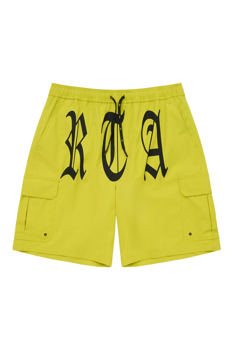 Miguel Board Shorts, Main, color, CITRON OLD ENGLISH RTA