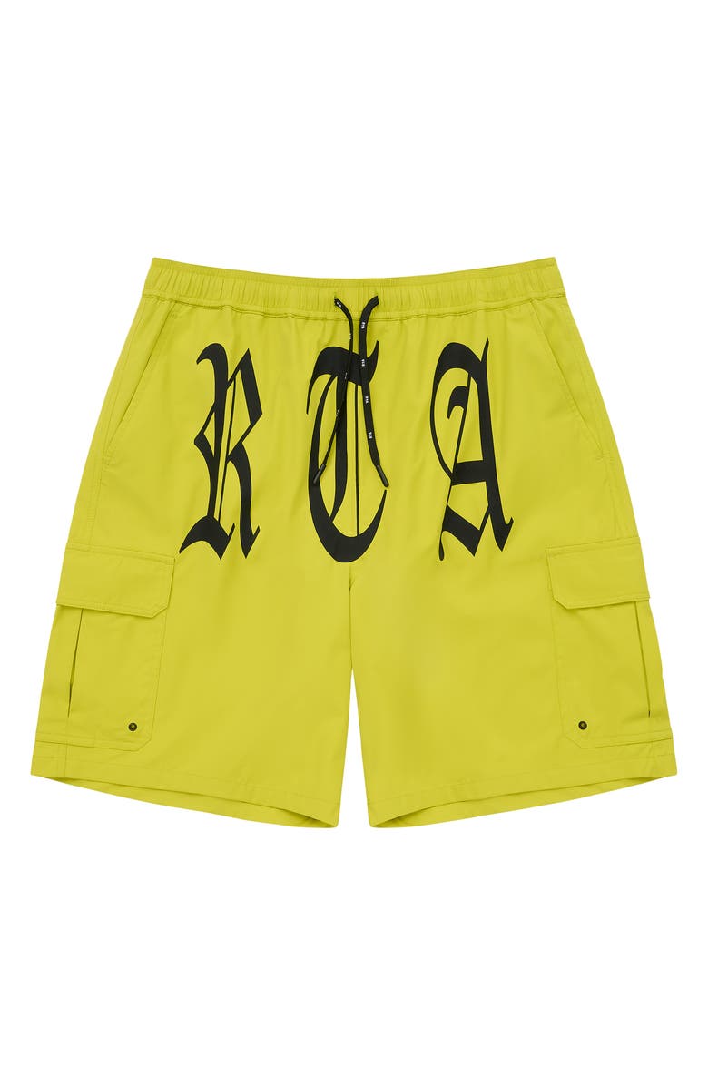 RtA Miguel Board Shorts, Main, color, Citron Old English Rta