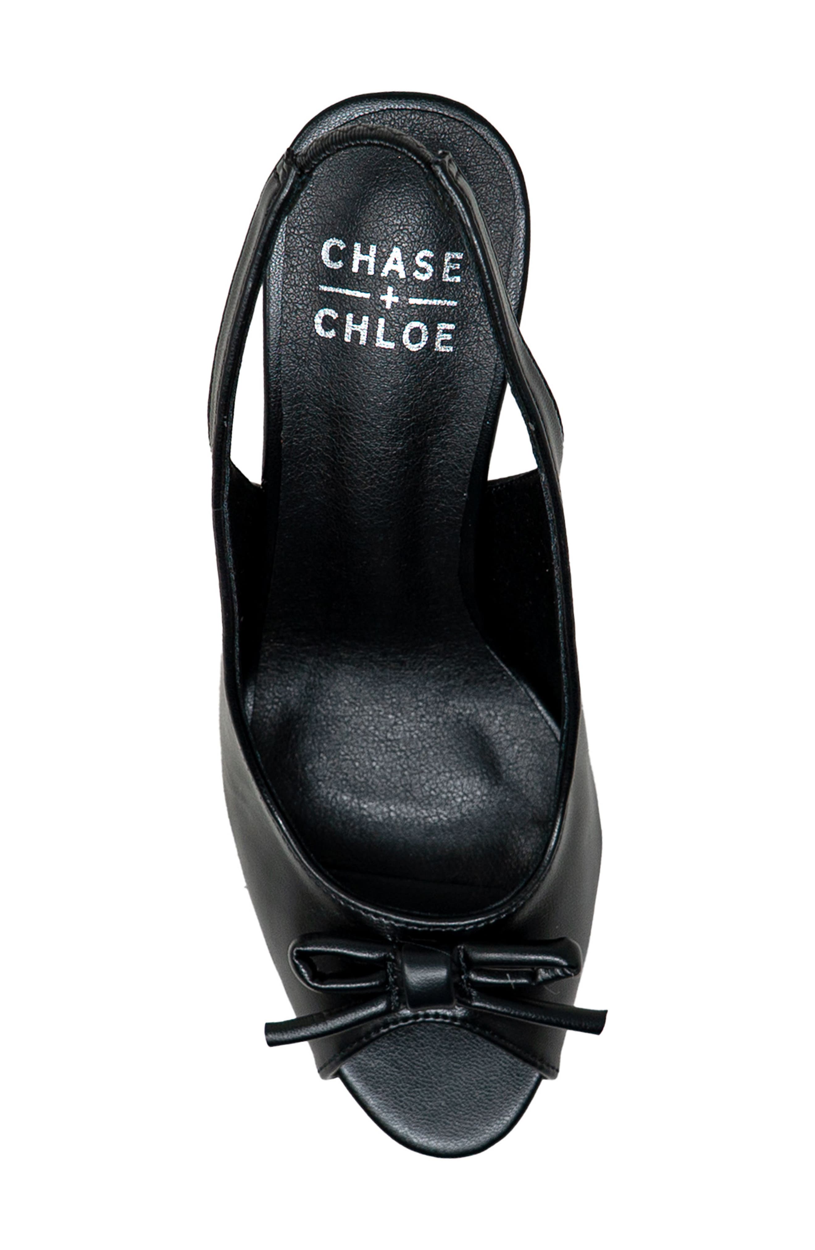 CHASE AND CHLOE Slingback Sandal, Alternate, color, Black