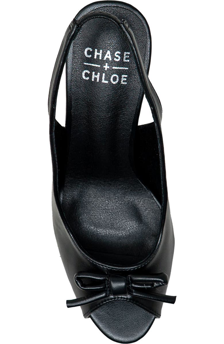 CHASE AND CHLOE Slingback Sandal, Alternate, color, Black