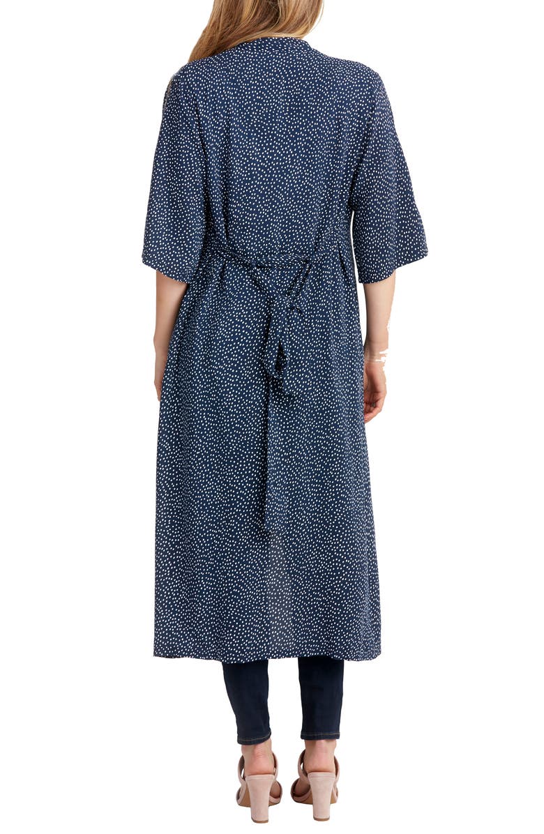 Nom Maternity Draper Maternity Robe, Alternate, color, 