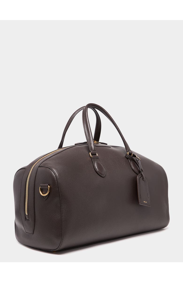 Bally Beckett Duffle Bag in Grained Leather, Alternate, color, Brown