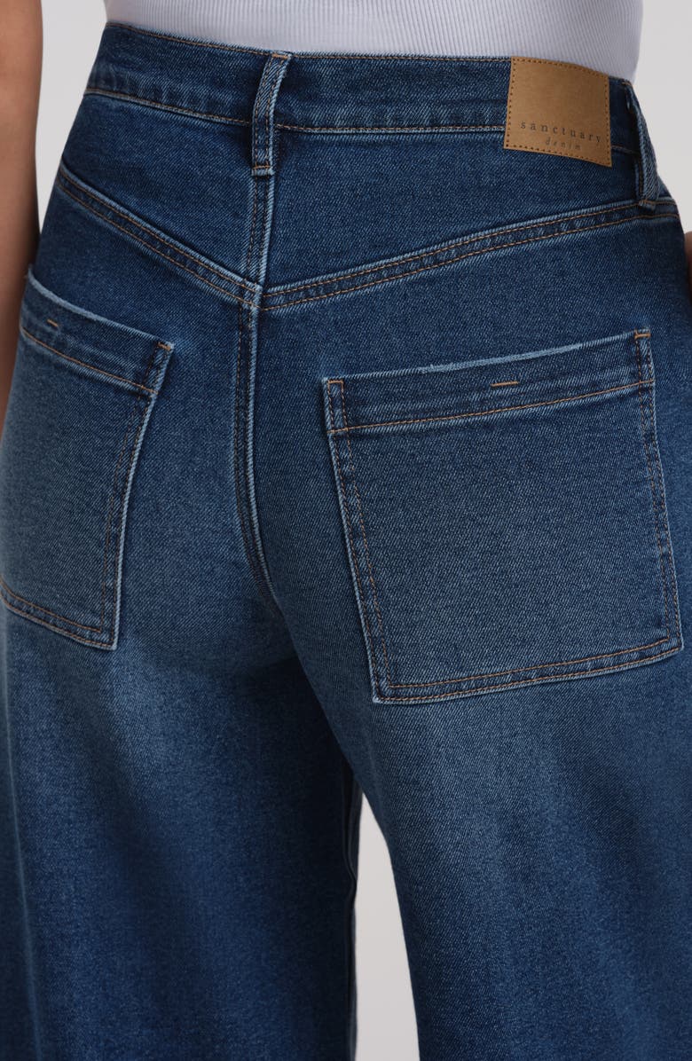 Sanctuary Denim Celeste High Waist Wide Leg Jeans, Alternate, color, Medium Wash