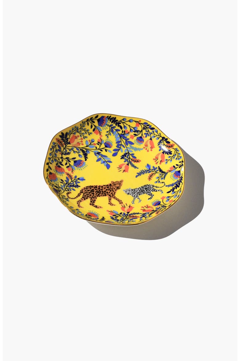 Amazon Rainforest Bone China Bread Butter Plate In Yellow, Alternate, color, Yellow