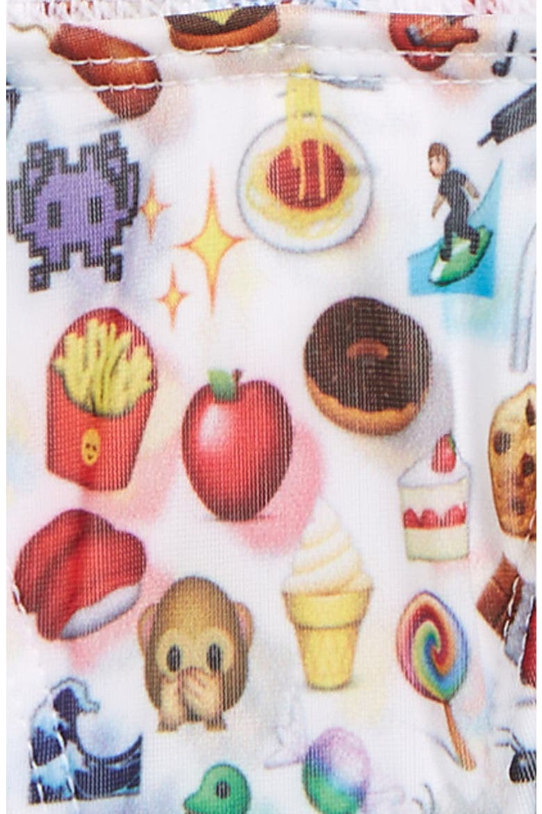 'Emoji' Two-Piece Swimsuit, Alternate, color, EMOJI