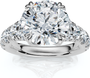 Bliss Diamond Certified 4Ct Vivian Diamond Engagement Round Diamond Ring 14k Gold Lab Grown
