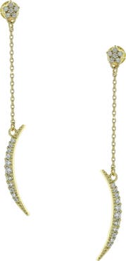 OLIVIA WELLES Half Moon Drop Earrings