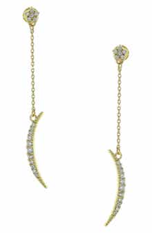 OLIVIA WELLES Half Moon Drop Earrings
