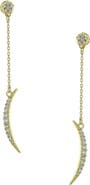 OLIVIA WELLES Half Moon Drop Earrings