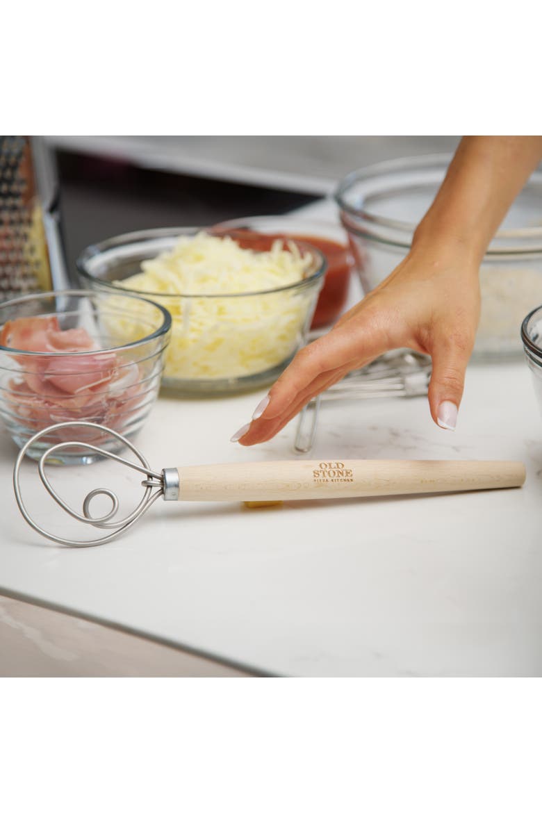 Dough Whisk, 11.5-Inch, Alternate, color, Natural/Silver