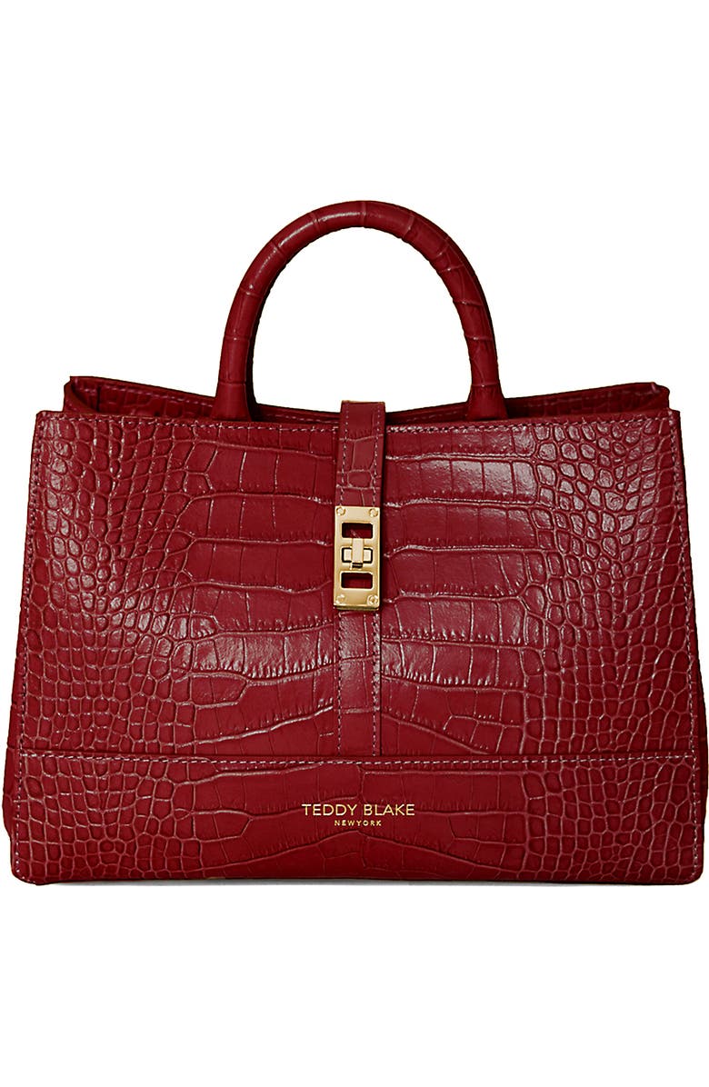 Teddy Blake Lola Croco 10", Main, color, Darkred