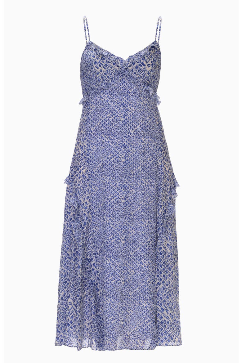 Olivia Print Mix Slip Dress, Alternate, color, Indigo Blue Multi