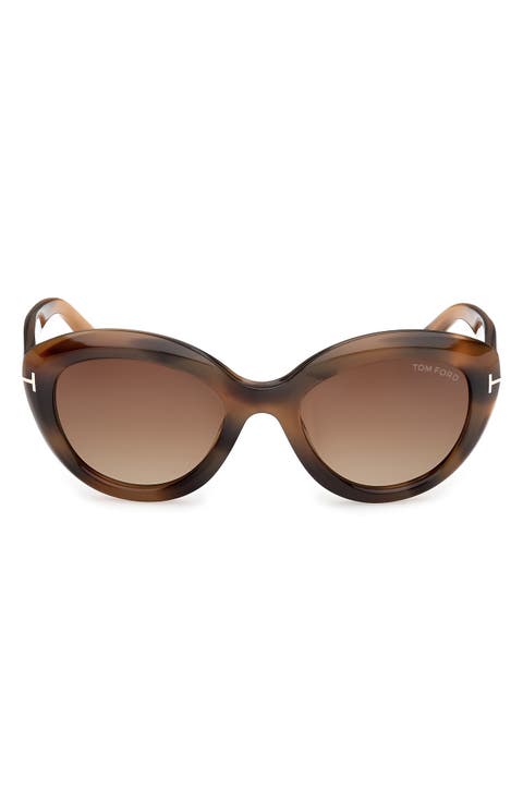 Stacy 53mm Cat Eye Sunglasses