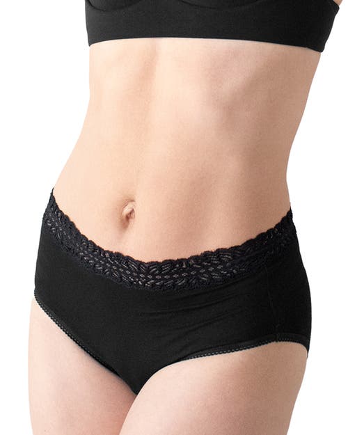Kindred Bravely High-waisted Postpartum Underwear Pack In Black