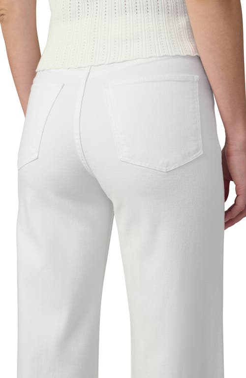 Shop Joe's The Mia High Waist Wide Leg Jeans In White