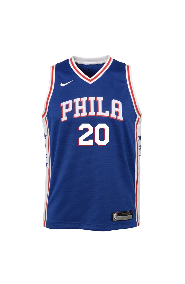Nike Youth Nike Markelle Fultz Blue Philadelphia 76ers Swingman Jersey - Icon Edition, Alternate, color, 